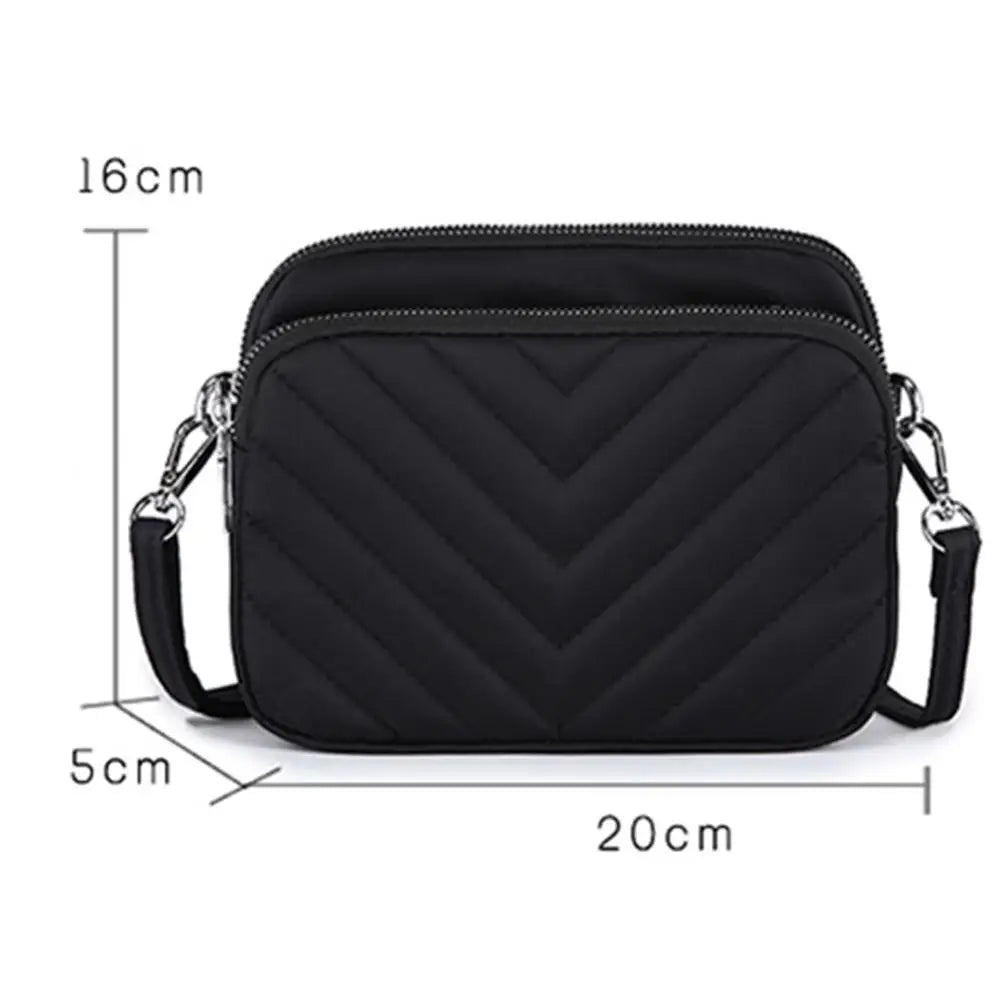 Large-capacity Rhombic Nylon Shoulder Bag for Women