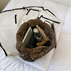 Winter Women's Purses Nylon Shoulder Bags Large Totes