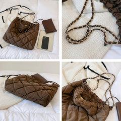 Winter Women's Purses Nylon Shoulder Bags Large Totes
