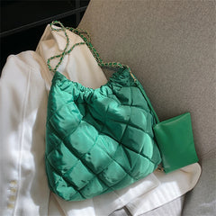 Winter Women's Purses Nylon Shoulder Bags Large Totes