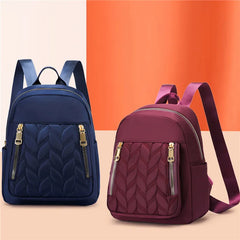Women Backpack Urban Casual Backpack Solid Nylon Bag Waterproof Lightweight