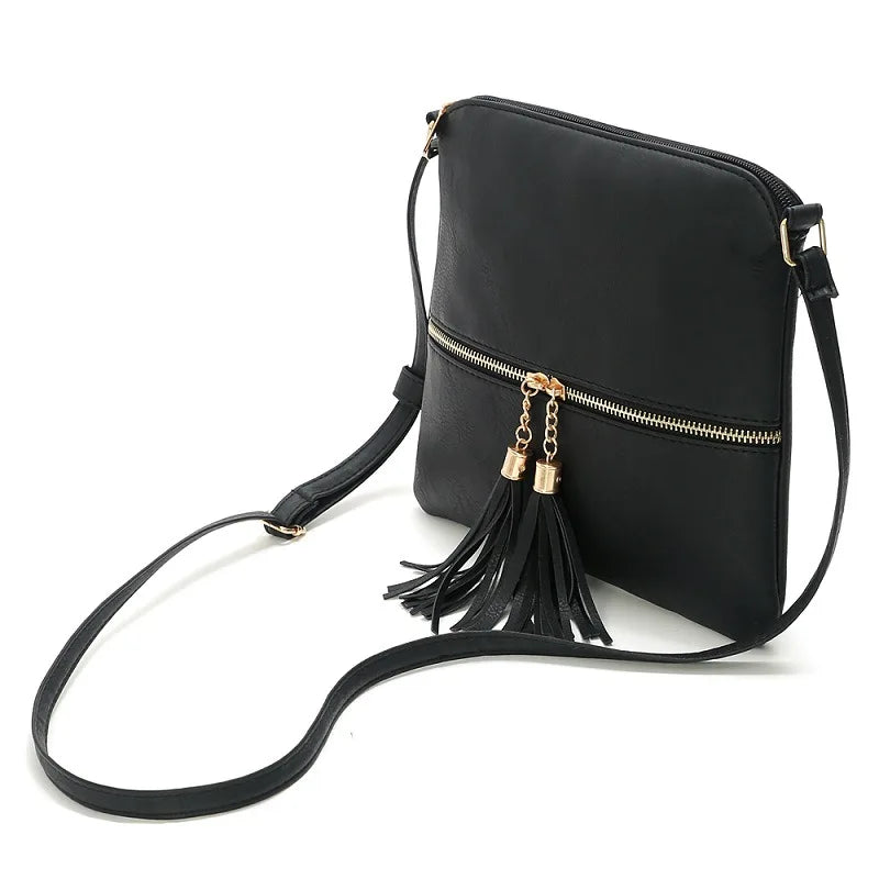 Vintage Tassels Crossbody Bag Retro Messenger Shoulder Bag