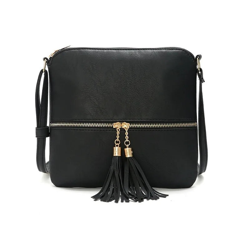Vintage Tassels Crossbody Bag Retro Messenger Shoulder Bag