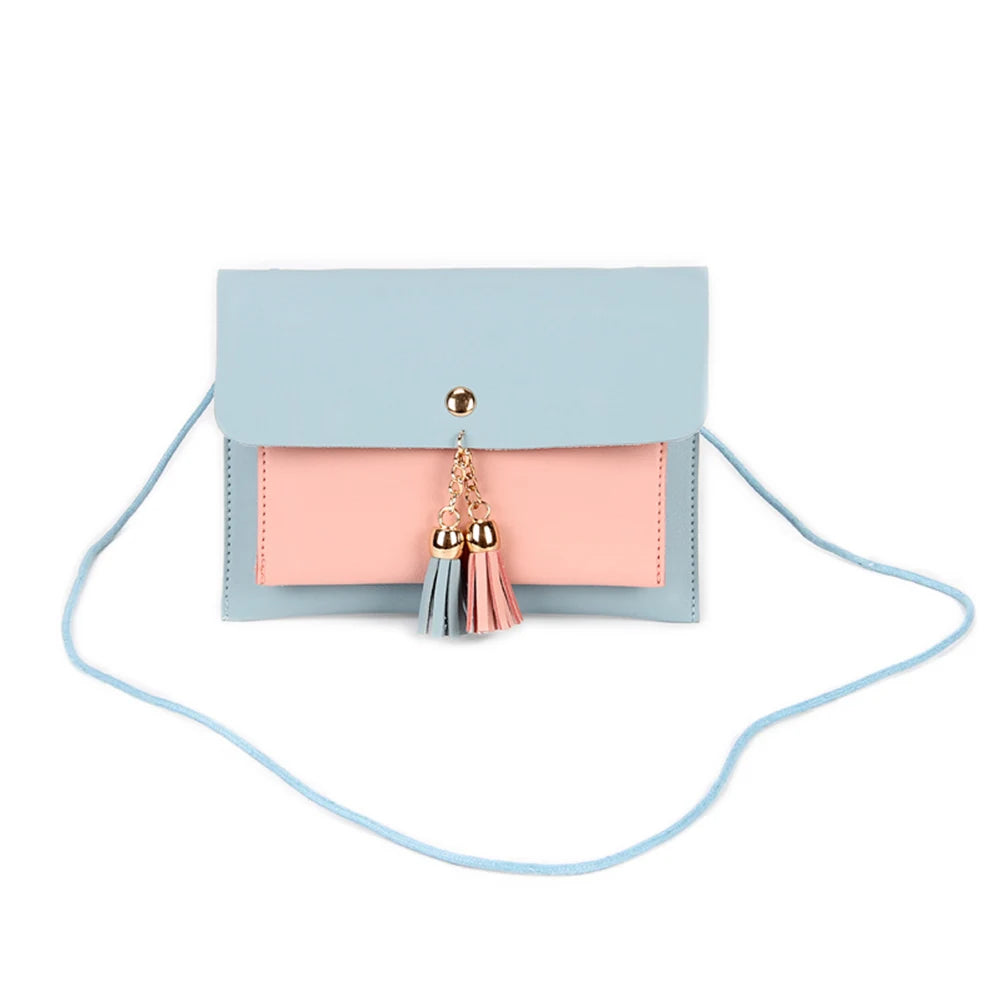 Women Mini Crossbody Bag PU Leather Shoulder Bag Coin Phone Holder