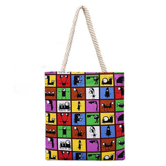 Women Shoulder Canvas Bags Japanese Printing Student Carrying Bag