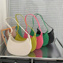 Women's Half-moon Underarm Bag Casual Shoulder Handbag
