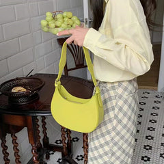 Women's Half-moon Underarm Bag Casual Shoulder Handbag