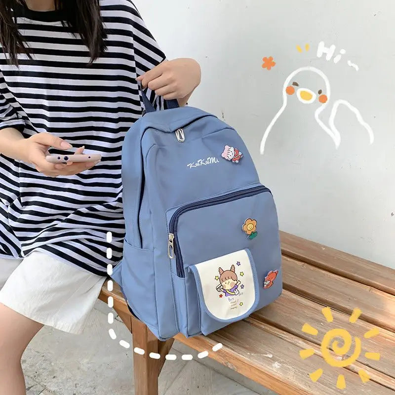 Girl's Harajuku Style Backpack for High School