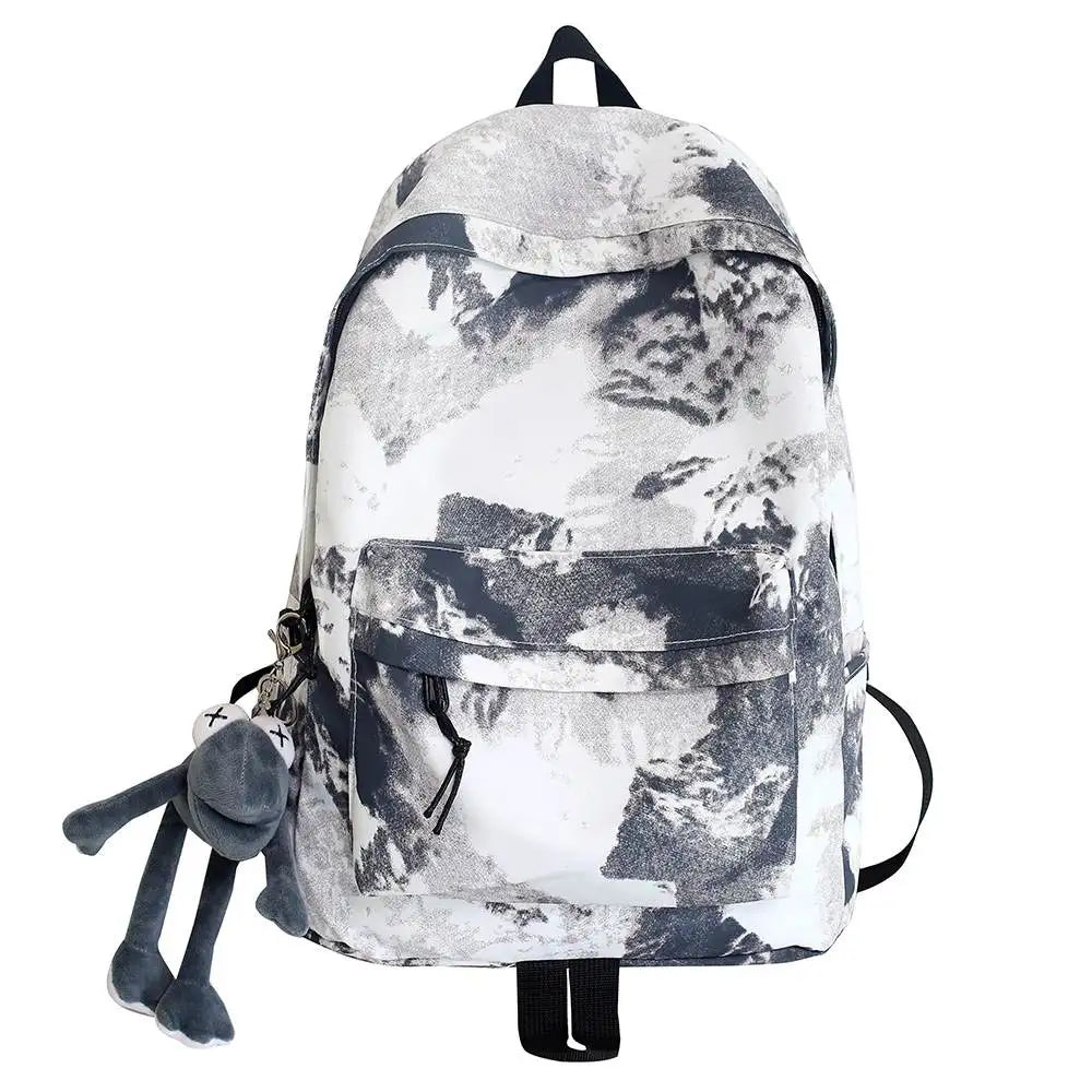 Nylon Men Women Student Laptop Backpack Travel Bag