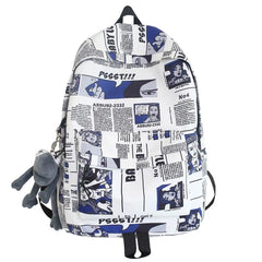Nylon Men Women Student Laptop Backpack Travel Bag