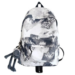 Nylon Men Women Student Laptop Backpack Travel Bag