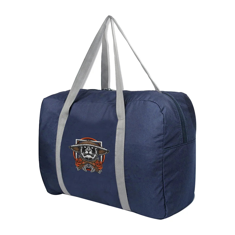 Foldable Travel Bags Large Capacity Duffle Bag with Samurai Print
