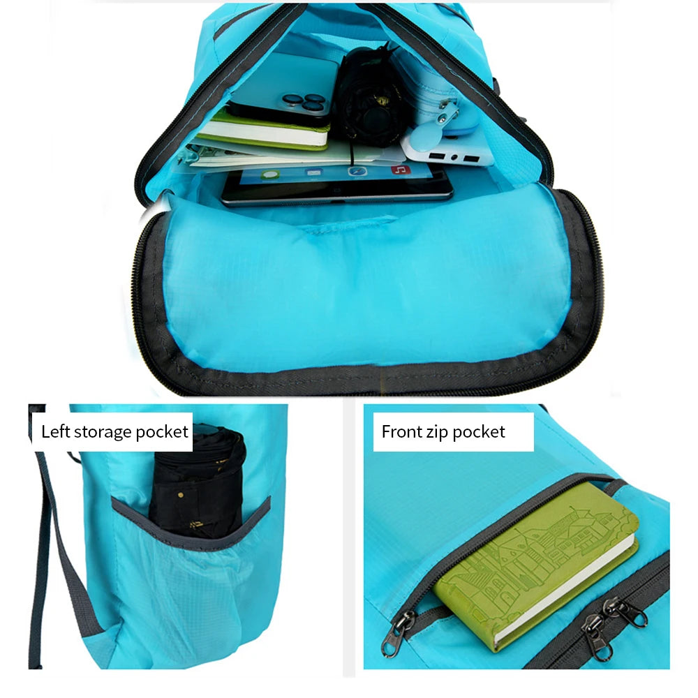 Ultralight Foldable Water Resistant Backpack for Travel