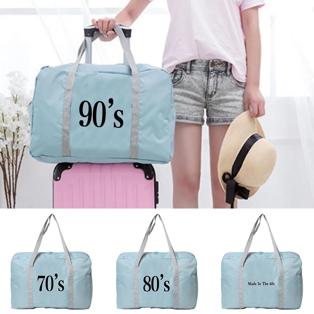 Large Capacity Folding Travel Bag in Nylon