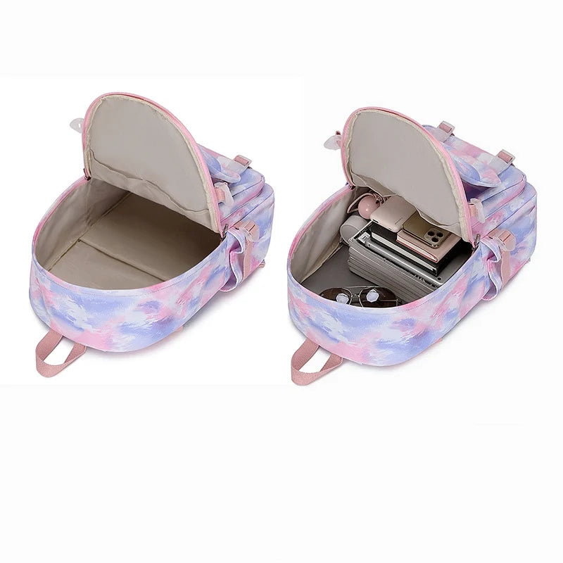 Graffiti Print Backpack for Students - School Bag