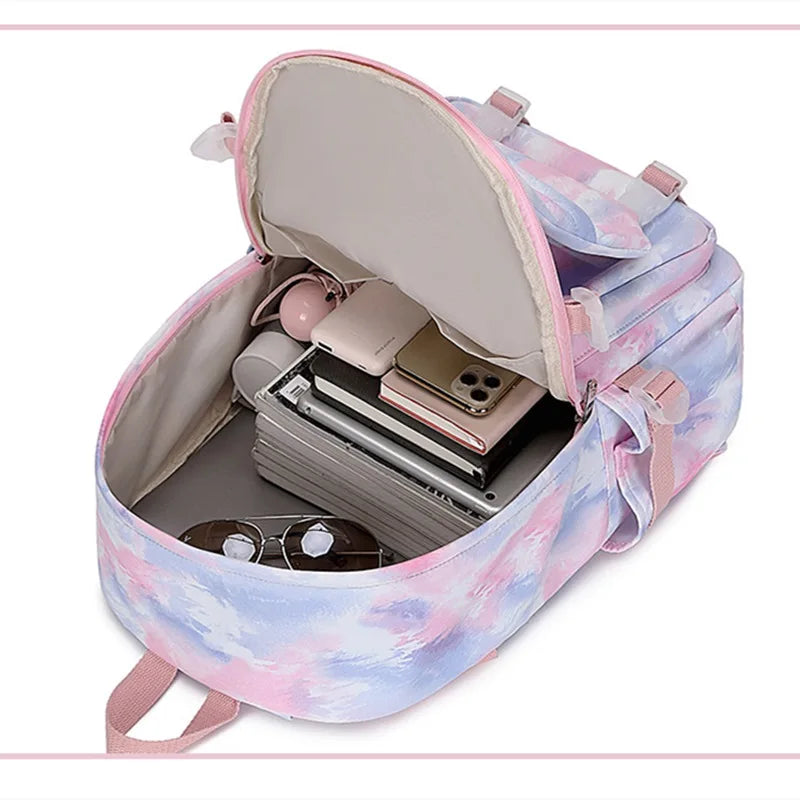 Graffiti Print Backpack for Students - School Bag