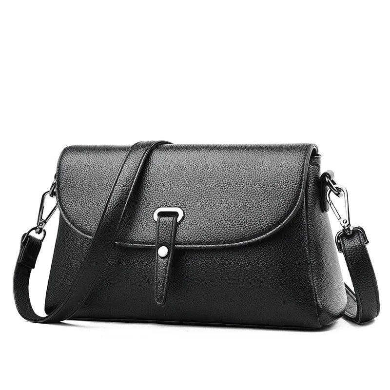 Soft PU Leather Retro Shoulder Bag Female Crossbody Bag Ladies Hasp Flap Bags
