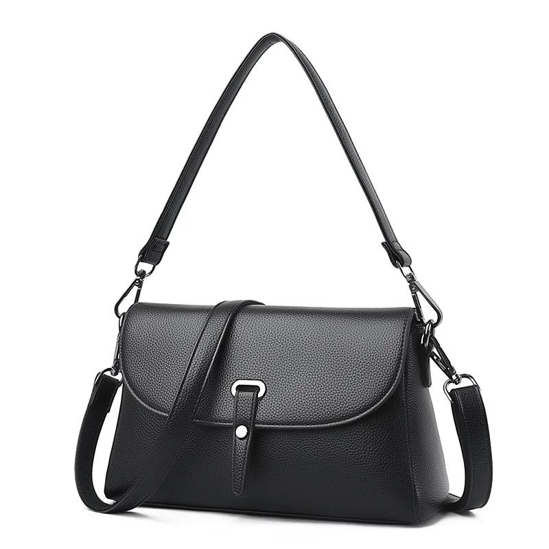 Soft PU Leather Retro Shoulder Bag Female Crossbody Bag Ladies Hasp Flap Bags