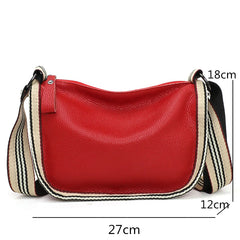 High Women Leather Shoulder Bag Handbag Cowhide Messenger Tote Bag