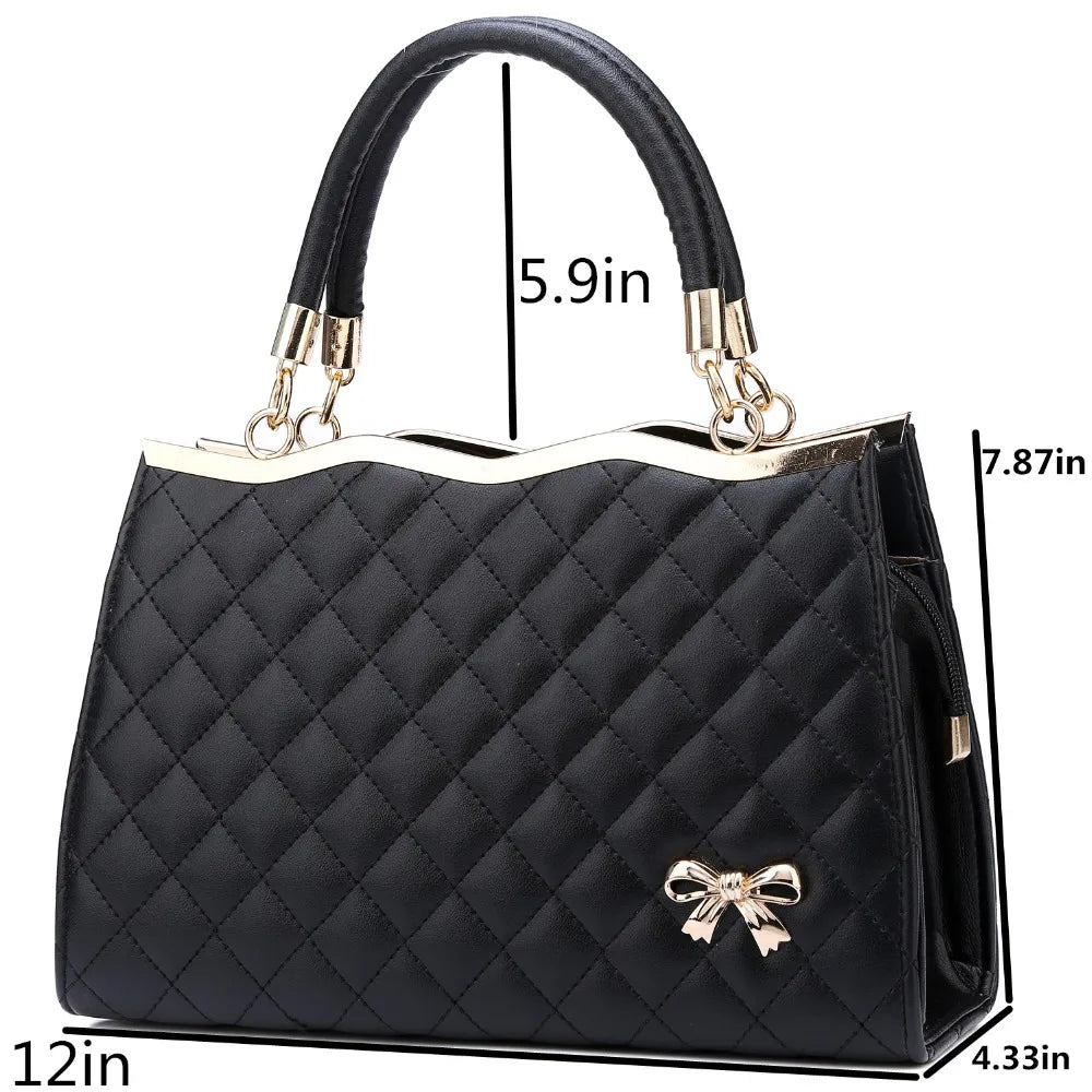 Women's Leather Shoulder Bag Crossbody Tote Zipper Purse