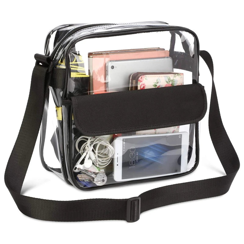 Hot Women Bags Transparent Shoulder Sling Travel Shopping Gym Beach Storage Bag
