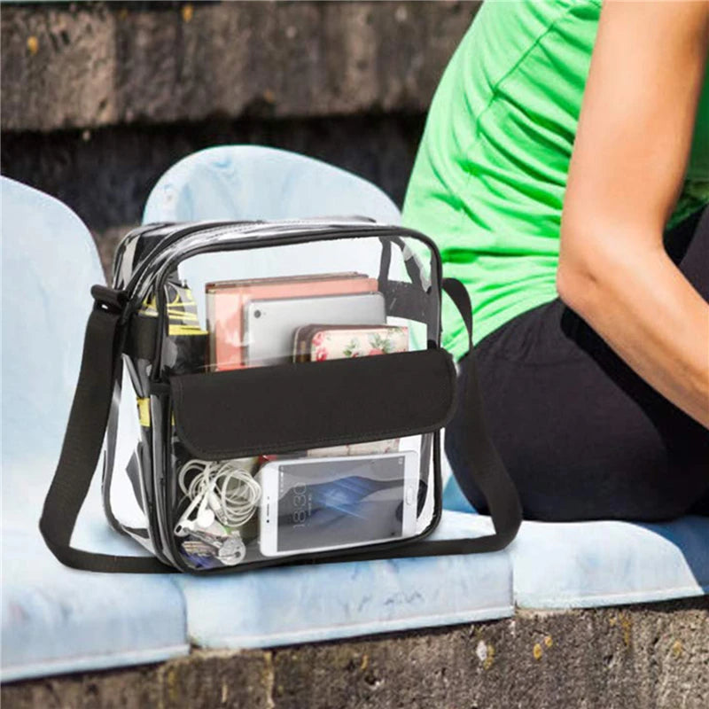 Hot Women Bags Transparent Shoulder Sling Travel Shopping Gym Beach Storage Bag