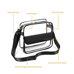 Hot Women Bags Transparent Shoulder Sling Travel Shopping Gym Beach Storage Bag