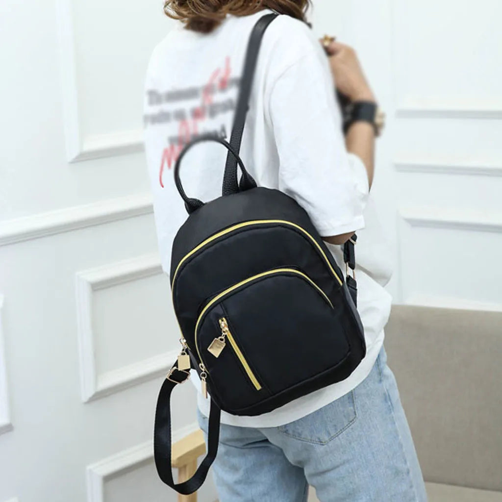 Women's Solid Bag Laptop Backpack Slim
