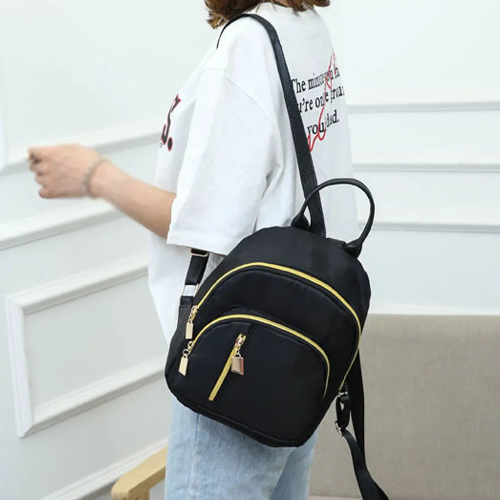 Women's Solid Bag Laptop Backpack Slim
