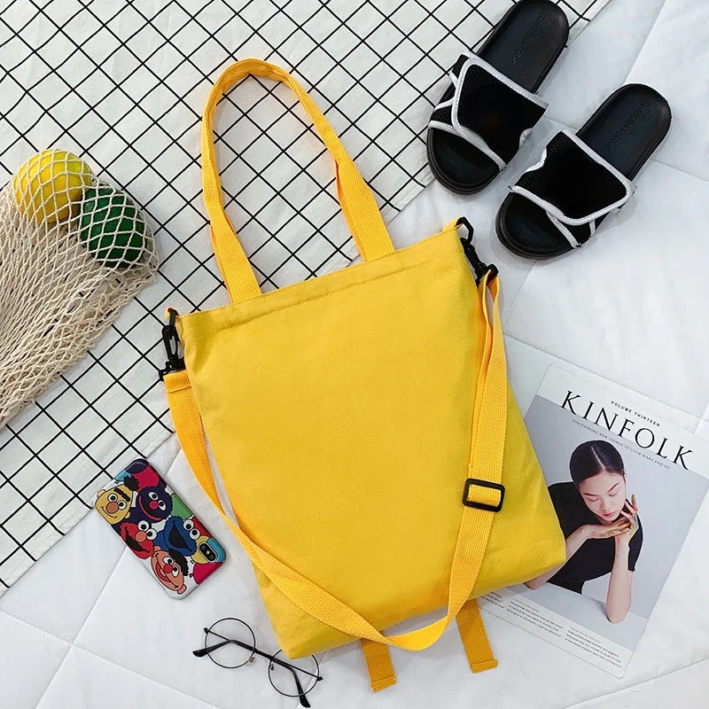 Canvas Messenger Bag Female Autumn Large-capacity Crossbody Shoulder Bag
