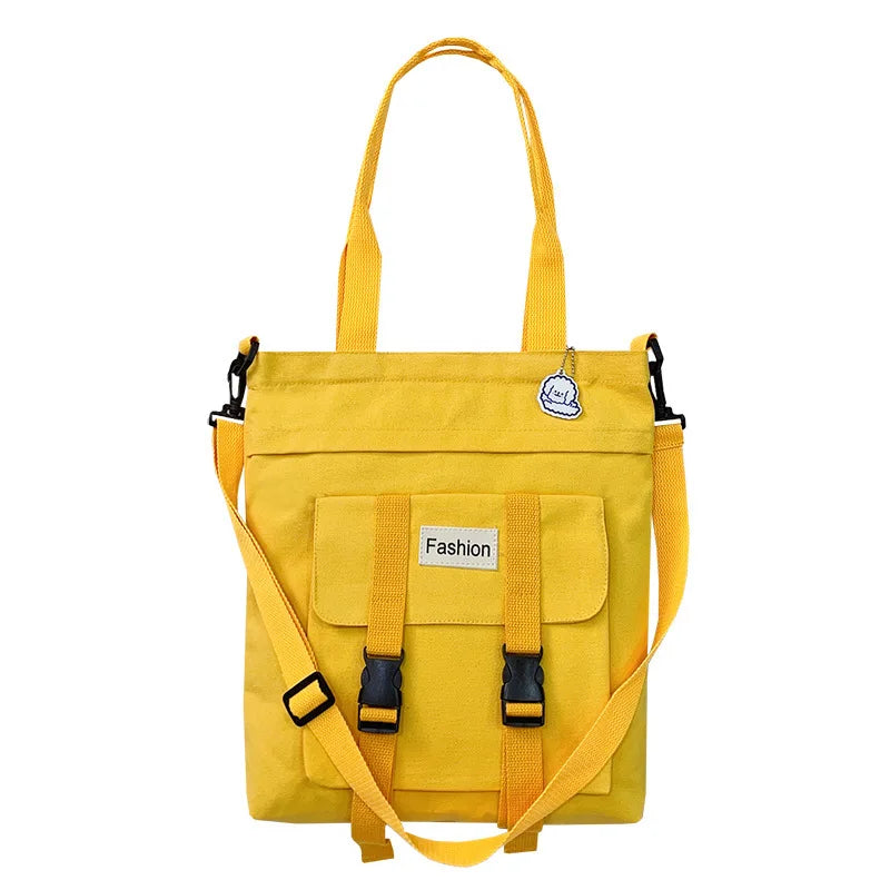Canvas Messenger Bag Female Autumn Large-capacity Crossbody Shoulder Bag