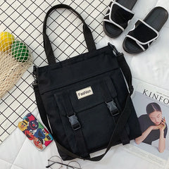 Canvas Messenger Bag Female Autumn Large-capacity Crossbody Shoulder Bag