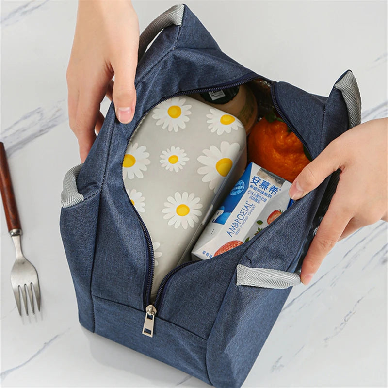 Insulation Lunch Bento Box Bag Portable Thermal Picnic