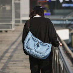 Japanese Denim Handbag Crossbody Bags for Women Casual Messenger
