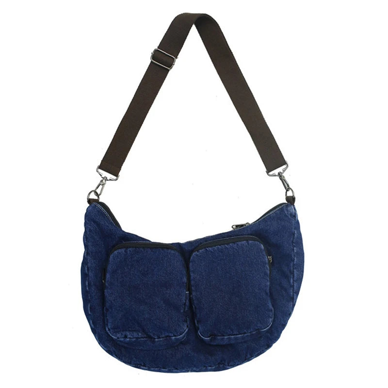 Japanese Denim Handbag Crossbody Bags for Women Casual Messenger