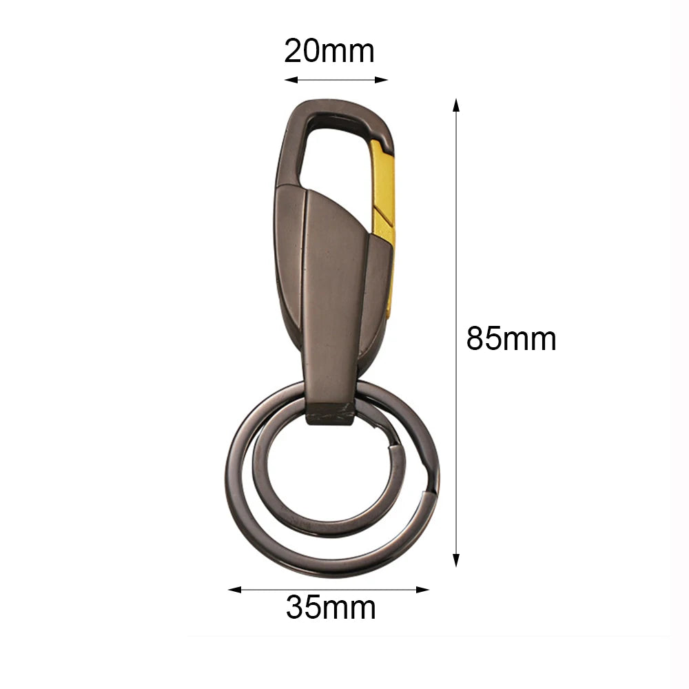 Metal Car Keyring Pendant Key Chain Bag Men's Belt Waist Buckle Keychain