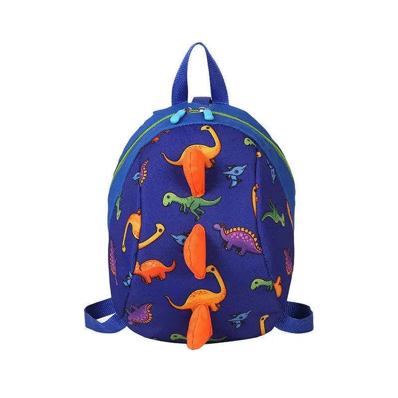 Kids Baby Safety Harness Backpack Canvas Leash Anti-lost Dinosaur Shark Bag