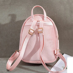 Kids Backpack Plush Bowknot Solid Schoolbag Girls Mini Cartoon Knapsack