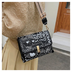 Graffiti Women's One-Shoulder Messenger Bag