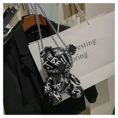 Cute Bear Chain Shoulder Bag