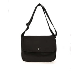 Ladies Girls Canvas Bag Solid Casual Shoulder Crossbody Student Messenger Bag