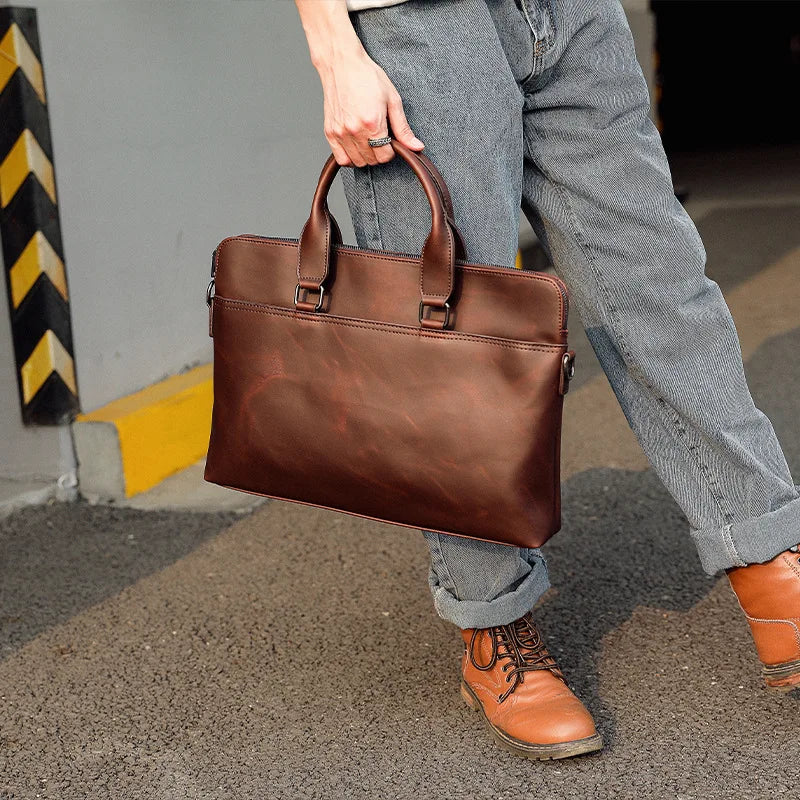 Retro Men's Business Bag Briefcase Shoulder Bag