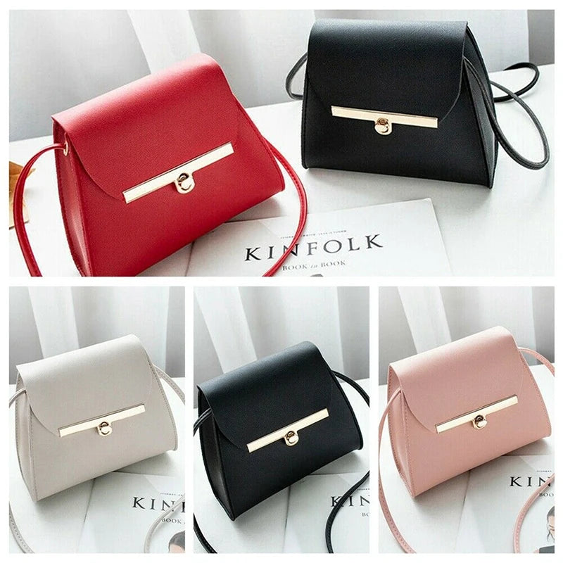 Small Square PU Leather Handbag for Women
