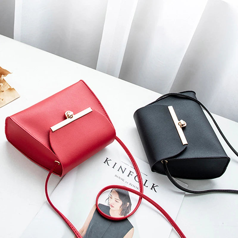 PU Leather Small Square Bag Women's Shoulder Diagonal Handbag
