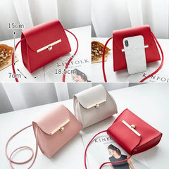 PU Leather Small Square Bag Women's Shoulder Diagonal Handbag