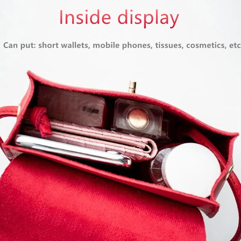 PU Leather Small Square Bag Women's Shoulder Diagonal Handbag