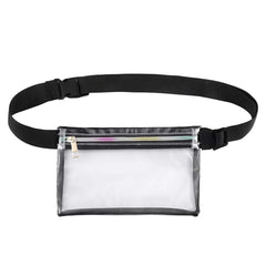Ladies PVC Waist Bag Beach Belt Summer Transparent Jelly High Casual Waist Bag