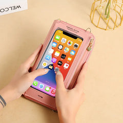 Women's Touch Screen Mobile Phone Bag Anti-theft Crossbody Purse