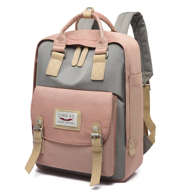 Lady Korea Style Waterproof Backpack Laptop Women Book Bag Female College