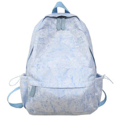Large Capacity Retro Women Backpack Dark Grain Convenient Travel Bag